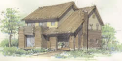 大屋根の家