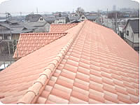 屋根施工完了